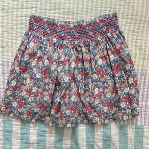 Mini Boden Floral Smocked Skirt